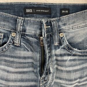 BKE Jake Straight Men’s Washed Light Blue Jeans